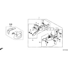 Honda HF2417K4-HBE -  Belt Cover Diagram