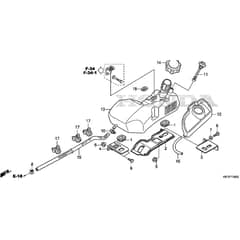 Honda HF2417K4-HBE -  Fuel Tank Diagram