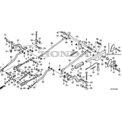 Honda HF2417K4-HME -  Cutting Plate Lifting Diagram
