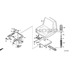 Honda HF2417K4-HME -  Seat Diagram