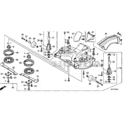 Honda HF2417K4-HTE -  Cutting Housing Diagram