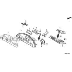 Honda HF2417K4-HTE -  Meter Diagram