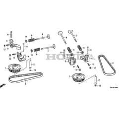 Honda HF2417K5-HBE -  Camshaft Diagram
