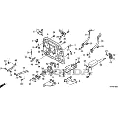 Honda HF2417K5-HBE -  Grass Catcher Frame Diagram