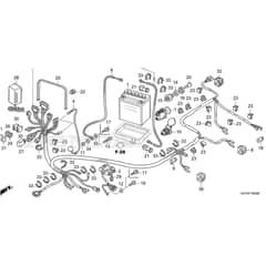 Honda HF2417K5-HBE -  Harness Diagram