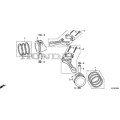 Honda HF2417K5-HBE -  Piston Diagram