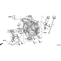 Honda HF2417K5-HME -  Crankcase Diagram