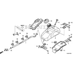 Honda HF2417K5-HME -  Fuel Tank Diagram