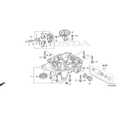 Honda HF2417K5-HME -  Oil Pan Diagram