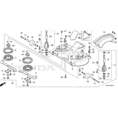 Honda HF2417K5-HTE -  Cutting Housing Diagram
