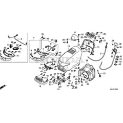 Honda HF2417K5-HTE -  Hood Diagram
