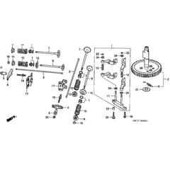Honda HF2620-HMEA -  Camshaft Diagram