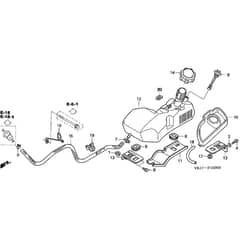 Honda HF2620-HMEA -  Fuel Tank Diagram