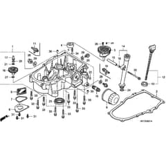 Honda HF2620K1-HME -  Oil Pan Diagram