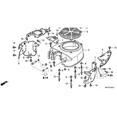 Honda HF2620K1-HTEA -  Fan Cover Diagram
