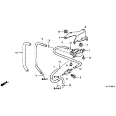Honda HF2620K1-HTEA -  Fuel Pump Diagram