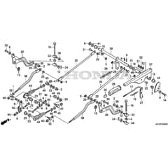 Honda HF2622-HME -  Cutting Plate Lifting Diagram