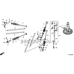 Honda HF2622-HMF -  Camshaft Diagram