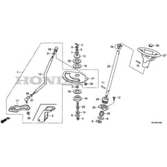 Honda HF2622-HMF -  Steering Wheel Diagram