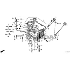 Honda HF2622-HTE -  Crankcase Diagram