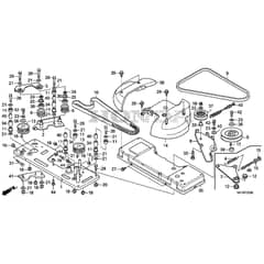 Honda HF2622-HTF -  Blades Control Belt Diagram