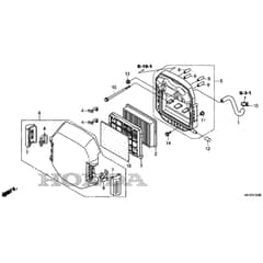 Honda HF2622K1-HME -  Air Cleaner Diagram