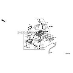 Honda HF2622K1-HME -  Carburettor Diagram