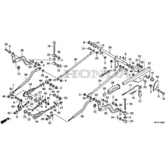 Honda HF2622K1-HME -  Cutting Plate Lifting Diagram