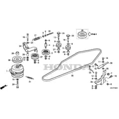 Honda HF2622K1-HME -  Mission Pulley Diagram