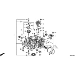 Honda HF2622K1-HME -  Oil Pan Diagram