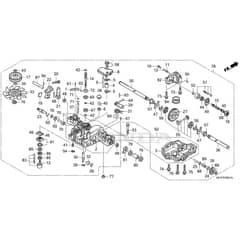 Honda HF2622K1-HTE -  Transmission Diagram