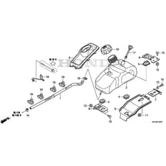 Honda HF2625-HMEH -  Fuel Tank Diagram