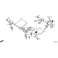 Honda HF2625-HTEH -  Change Lever Diagram