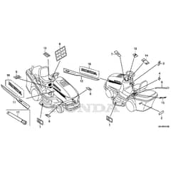 Honda HF2625-HTEH -  Label, Tool Diagram