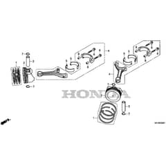 Honda HF2625-HTEH -  Piston Diagram