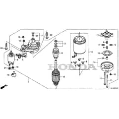 Honda HF2625-HTEH -  Starter Motor Diagram