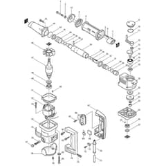 Makita HK1800 - Power Scraper - Power Tool Diagram