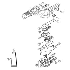 Genuine Stihl HL100 / S - Blade drive gear, adjustable thru 135°