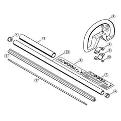 Genuine Stihl HL45 / O - Drive Tube Assembly, Loop Handle