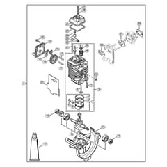 Genuine Stihl HL95 K / Q - Engine Ø 38 mm