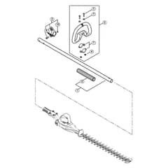 Genuine Stihl HLA65 / B - Drive tube assembly, Loop handle