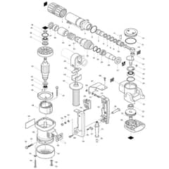 Makita HM0810T - Demolition Hammer - Power Tool Diagram