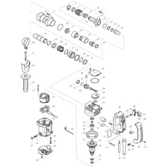 Makita HM0830T - Demolition Hammer - Power Tool Diagram