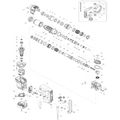 Makita HM1101C - Demolition Hammer - Power Tool Diagram