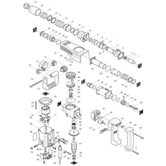 Makita HM1130C - Demolition Hammer - Power Tool Diagram