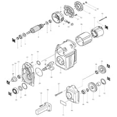 Makita HM1810 - Electric Breaker - Power Tool 01 Diagram