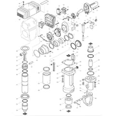 Makita HM1810 - Electric Breaker - Power Tool 02 Diagram