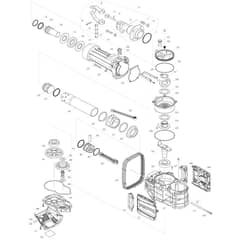Makita HM1812 - Electric Breaker - Power Tool 01 Diagram