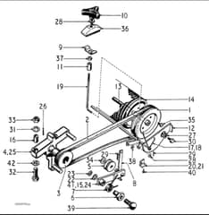 Hayter Hobby 41 AD ES - 272 (272-011682 - 272-099999) - Drive Assembly