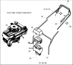Hayter Hobby 41 AD ES - 272 (272-011682 - 272-099999) - Upper Handlebar